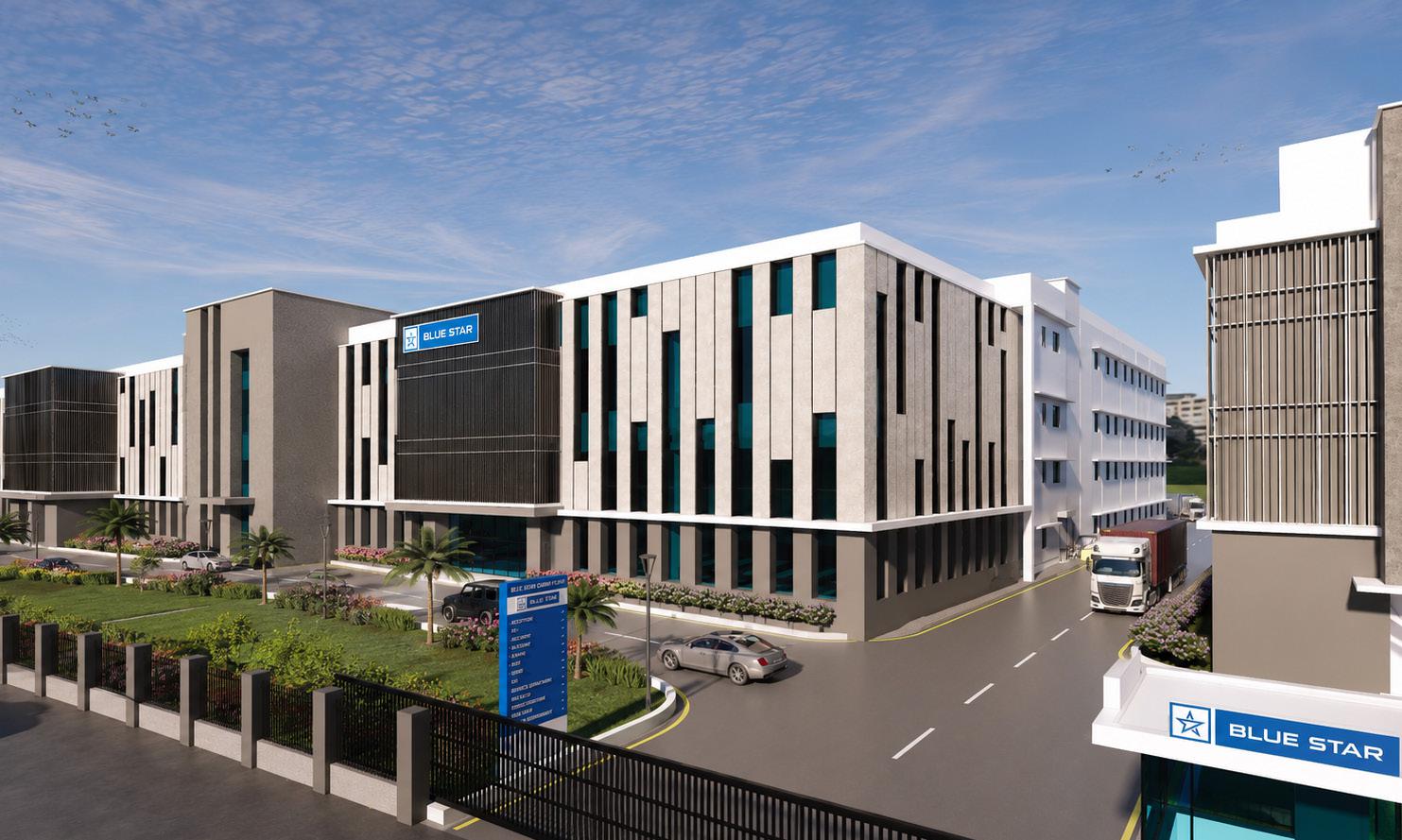 Blue Star Industrial Facility in Silvassa by Architects' Nook